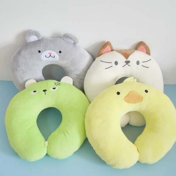 Cartoon Animal Plush U-shaped Pillow