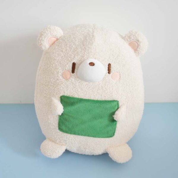 Pocket Design Bear Plush Pillow - Image 3