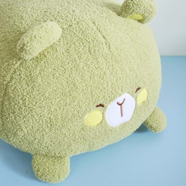 Cloud-like Soft Green Bear Pillow - Image 3