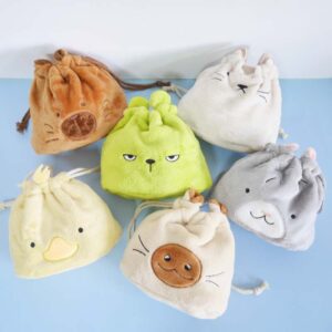 Plush Drawstring Pouch