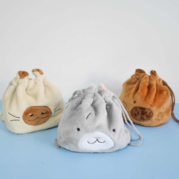 Plush Drawstring Pouch - Image 2