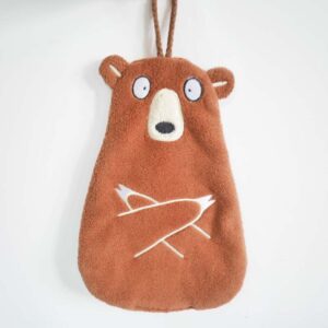 Absorbent Coral Fleece Bear Towel