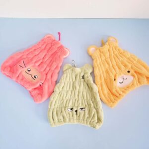 Kids Animal Hair Towel Wrap