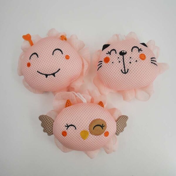 Embroidered Sandwich Fabric Bath Sponge - Image 2