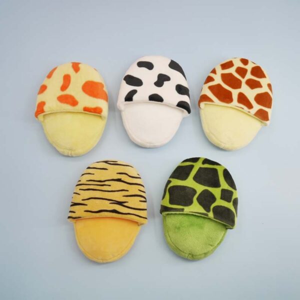 Animal Print Slipper Dog Toy - Image 7