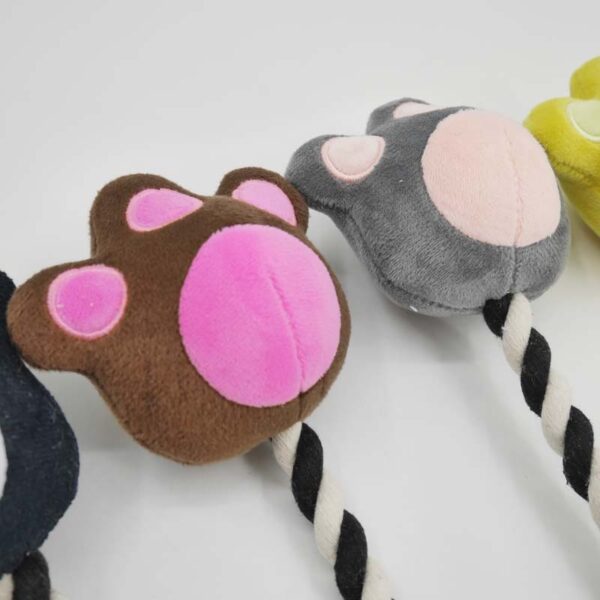 Paw-Shaped Rope Dog Toy - Image 3