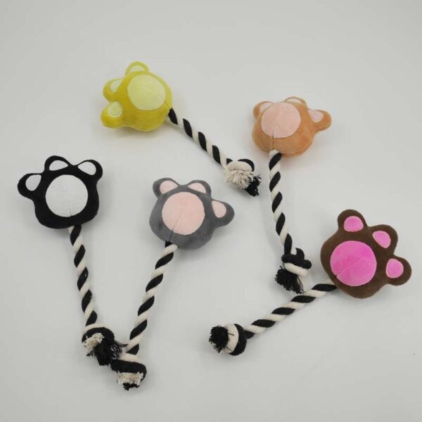 Paw-Shaped Rope Dog Toy - Image 4