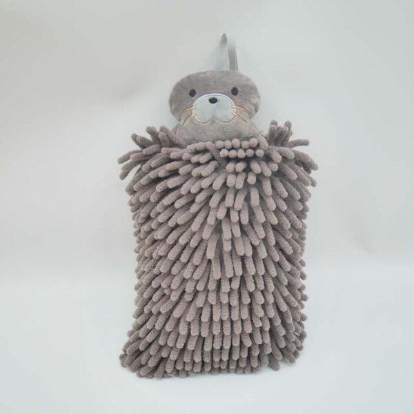 Long Chenille Animal Hand Towel - Image 5