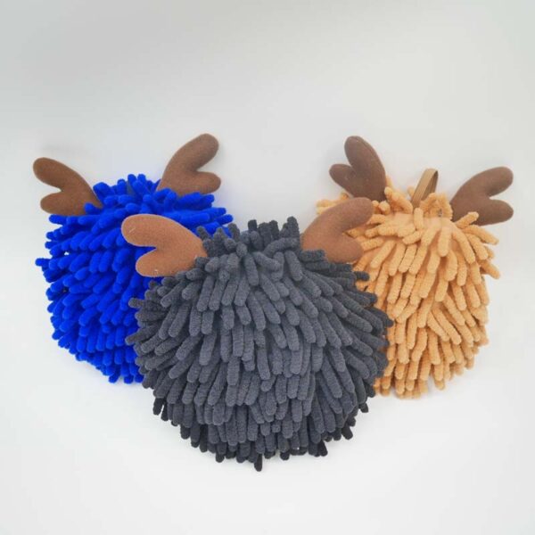 Chenille Hand Drying Ball (Deer)