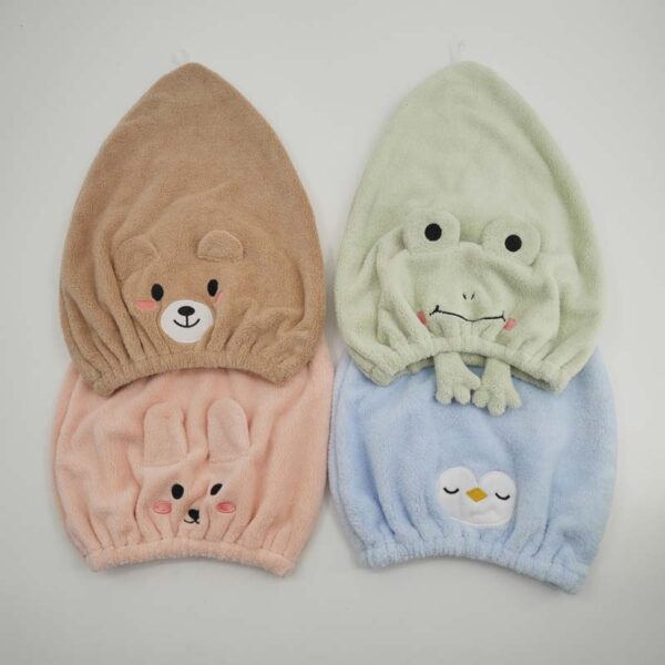 Kids Cartoon Hair Towel - Image 2