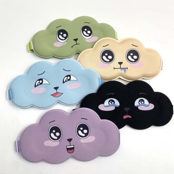 3D Cloud with Face Print Sleep Mask