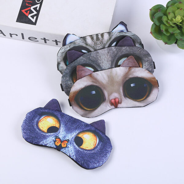 Printed Cat/Dog Sleep Mask