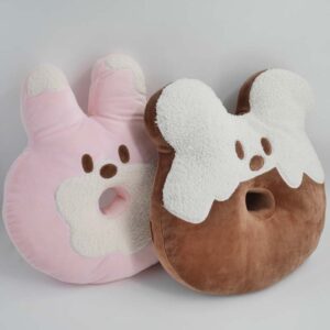 Rabty Round Pillow - Plush Car Cushion for Kids